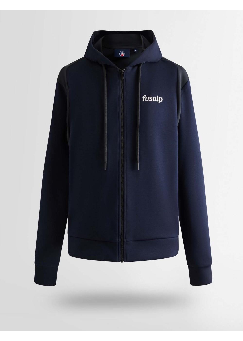 Fusalp SWEATSHIRT À CAPUCHE FUSALP RICK MARIN/NOIR  FRICK chez West Gallery Dieppe