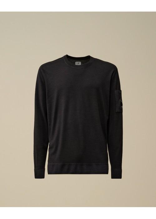 C.P. Company PULL C.P. COMPANY CREW NECK LAINE MÉRINOS  CPCREWNECK chez West Gallery Dieppe