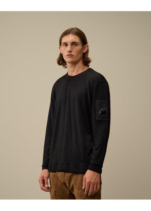 C.P. Company PULL C.P. COMPANY CREW NECK LAINE MÉRINOS  CPCREWNECK chez West Gallery Dieppe