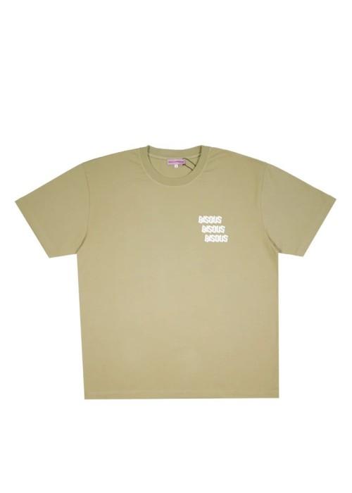 Bisous Skateboard TEE SHIRT BISOUS X3 BACK LIGHT OLIVE  BX3BACKOLIVE chez West Gallery Dieppe