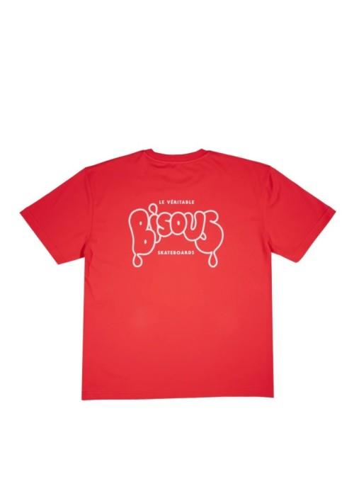 Bisous Skateboard TEE SHIRT BISOUS VERITABLE RED  BVERITABLERED chez West Gallery Dieppe