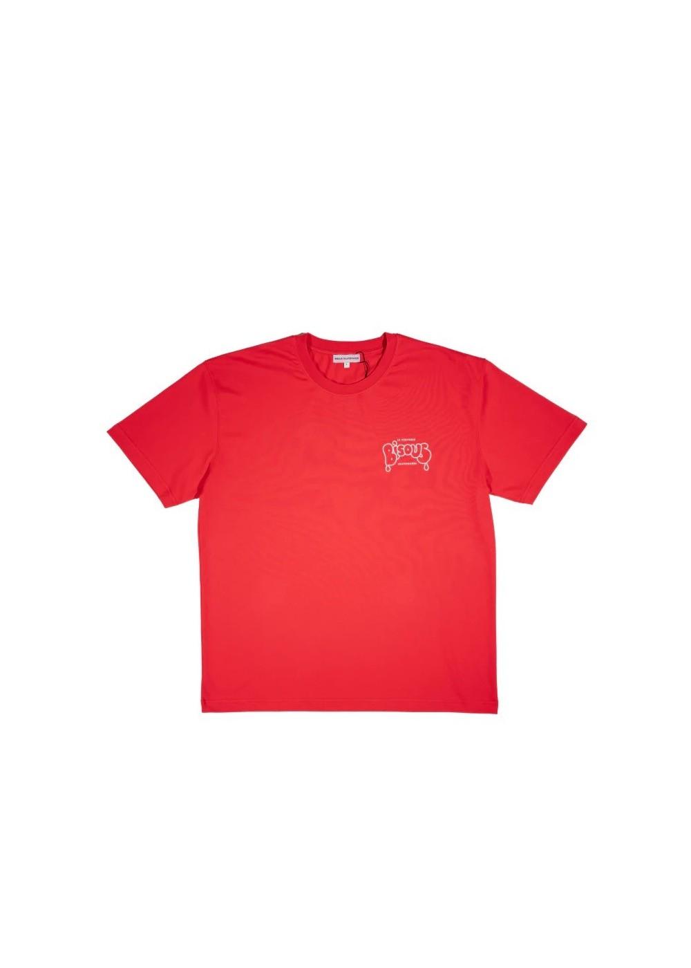 Bisous Skateboard TEE SHIRT BISOUS VERITABLE RED  BVERITABLERED chez West Gallery Dieppe