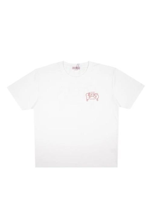 Bisous Skateboard TEE SHIRT BISOUS VERITABLE WHITE BVERITABLEWHITE chez West Gallery Dieppe