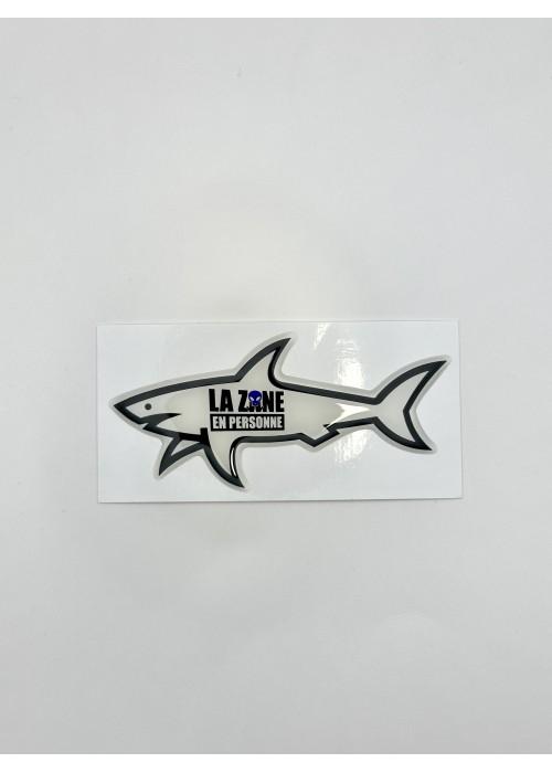 Stickers Shark STICKER SHARK LA ZONE  SHARKLAZONE chez West Gallery Dieppe