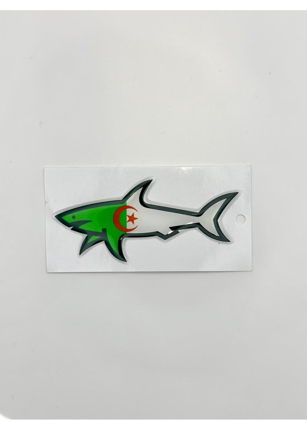 Stickers Shark STICKER SHARK ALGÉRIE  SHARKALGÉRIE chez West Gallery Dieppe