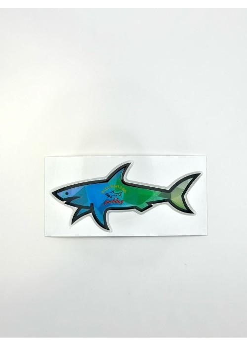 Stickers Shark STICKER SHARK BLEU VERT SHARKBLEUVERT chez West Gallery Dieppe