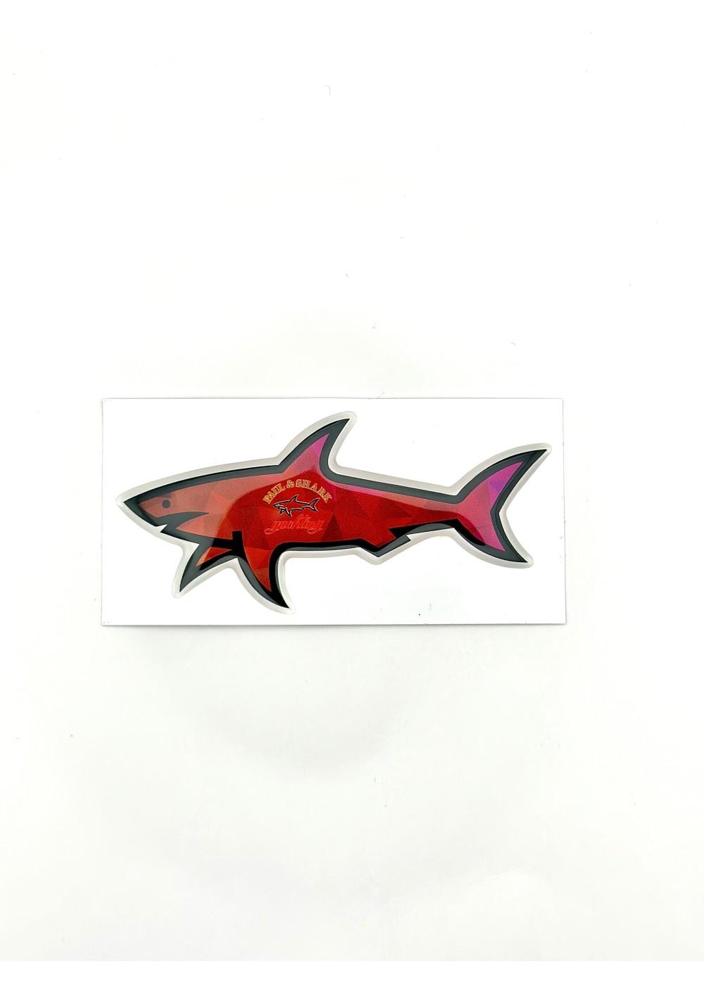 Stickers Shark STICKER SHARK CARBON ROUGE  SHARKCARBONROUGE chez West Gallery Dieppe