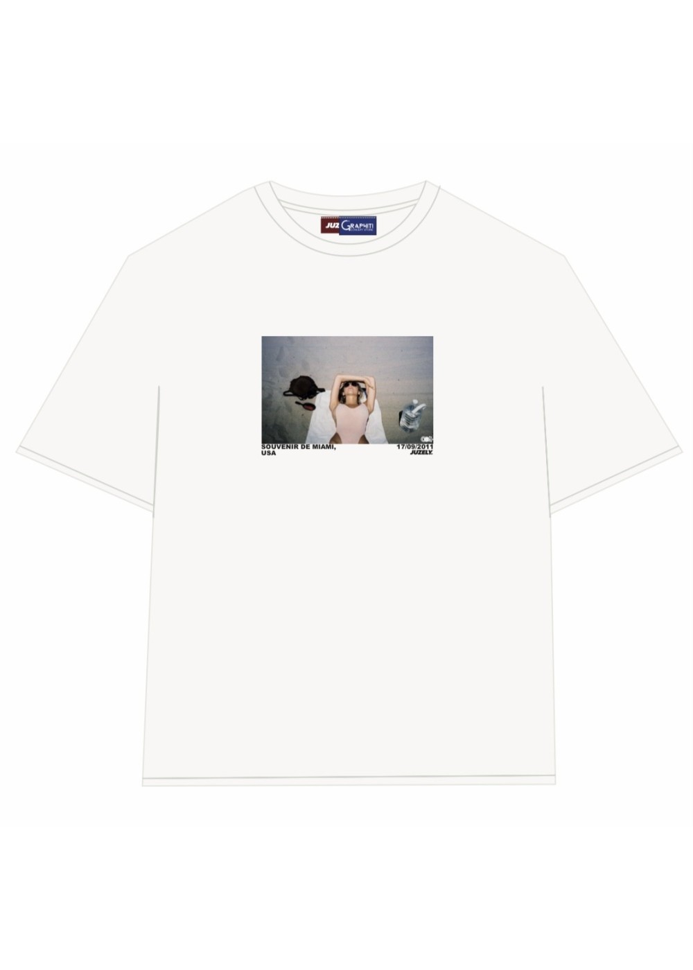 GRAPHITI X JUZELY TEE SHIRT GRAPHITI X JUZELY SOUVENIR MIAMI  SOUVMIAMI chez West Gallery Dieppe