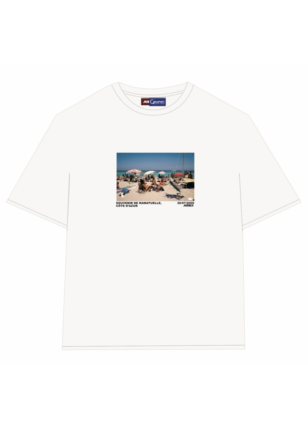 GRAPHITI X JUZELY TEE SHIRT GRAPHITI X JUZELY SOUVENIR RAMATUELLE  SOUVRAM chez West Gallery Dieppe