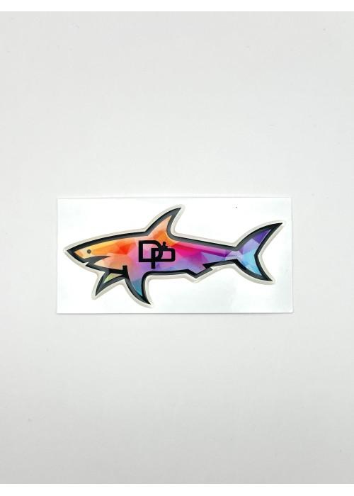 Stickers Shark STICKER SHARK D'OR ET DE PLATINE MULTICOLORE SHARKDORETDEPLATINEMULTI chez West Gallery Dieppe