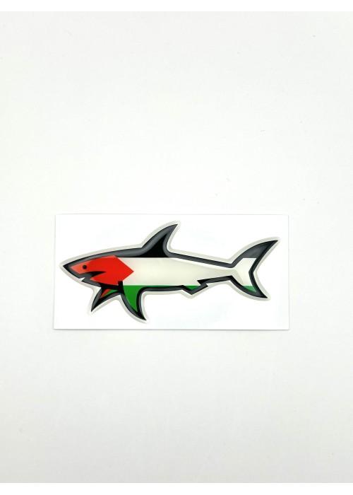 Stickers Shark STICKER SHARK PALESTINE STICKERSHARKPALESTINE chez West Gallery Dieppe