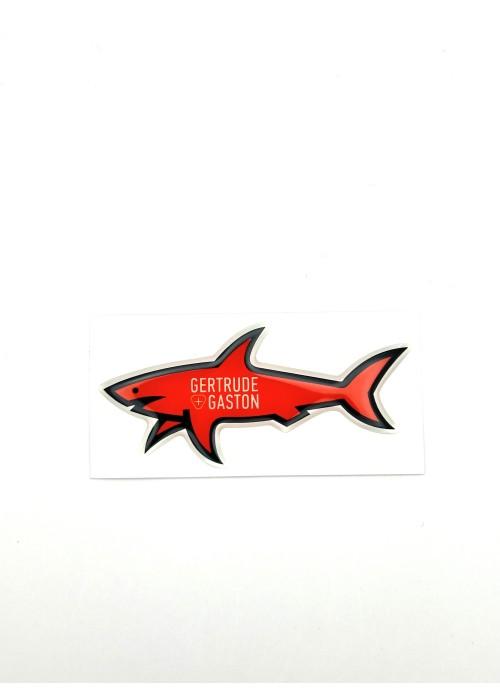 Stickers Shark STICKER SHARK GERTRUDE ROUGE  SHARKGERTRUDEROUGE chez West Gallery Dieppe