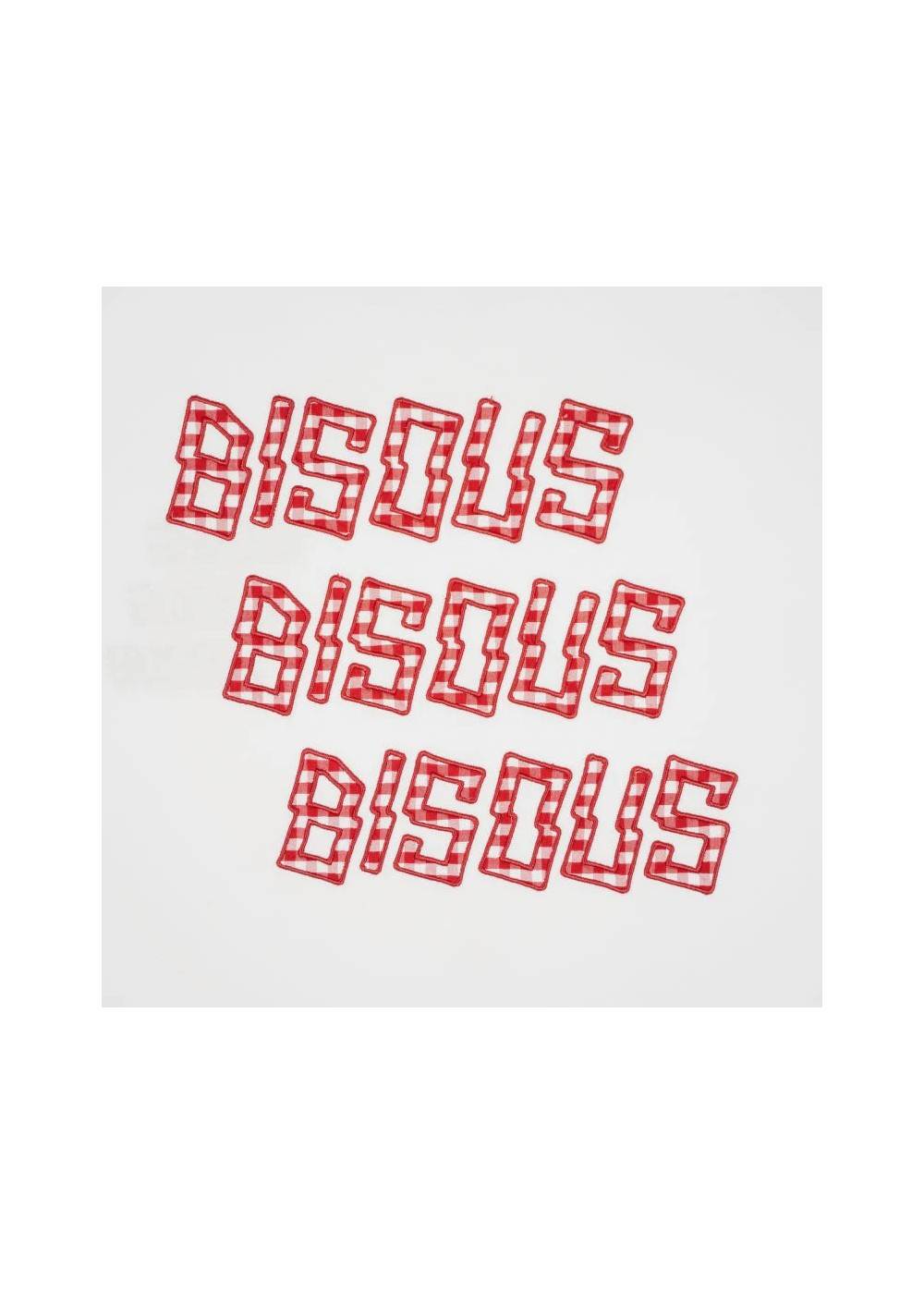 Bisous Skateboard TEE SHIRT BISOUS X3 VICHY  BBISOUSX3VICHY chez West Gallery Dieppe