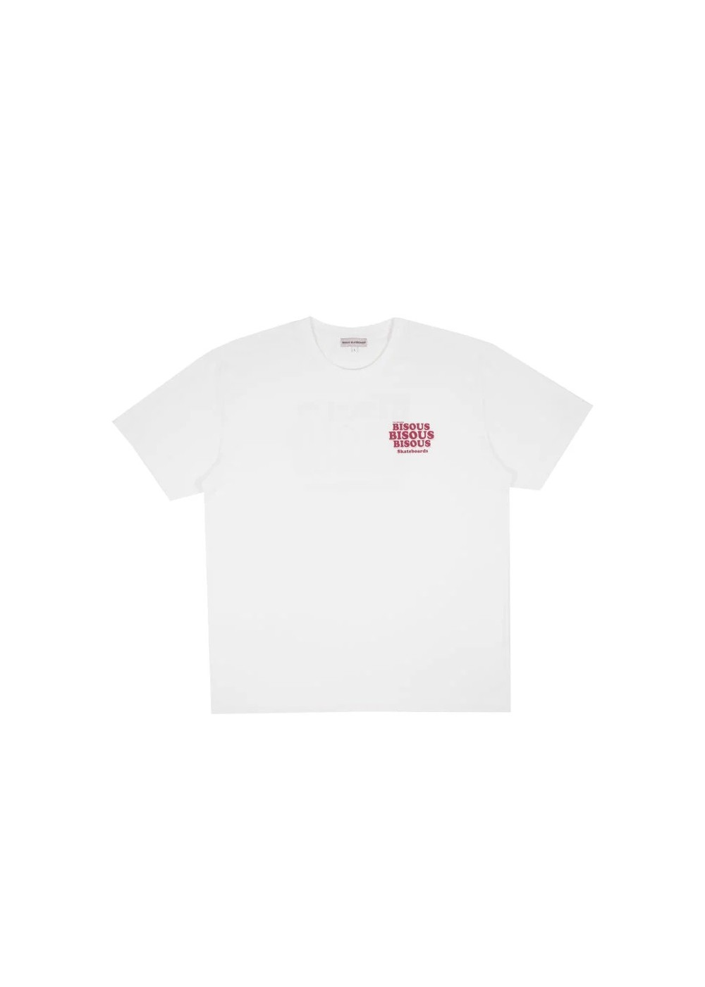 Bisous Skateboard TEE SHIRT BISOUS GREASE WHITE  BBISOUSGREASEWHITE chez West Gallery Dieppe