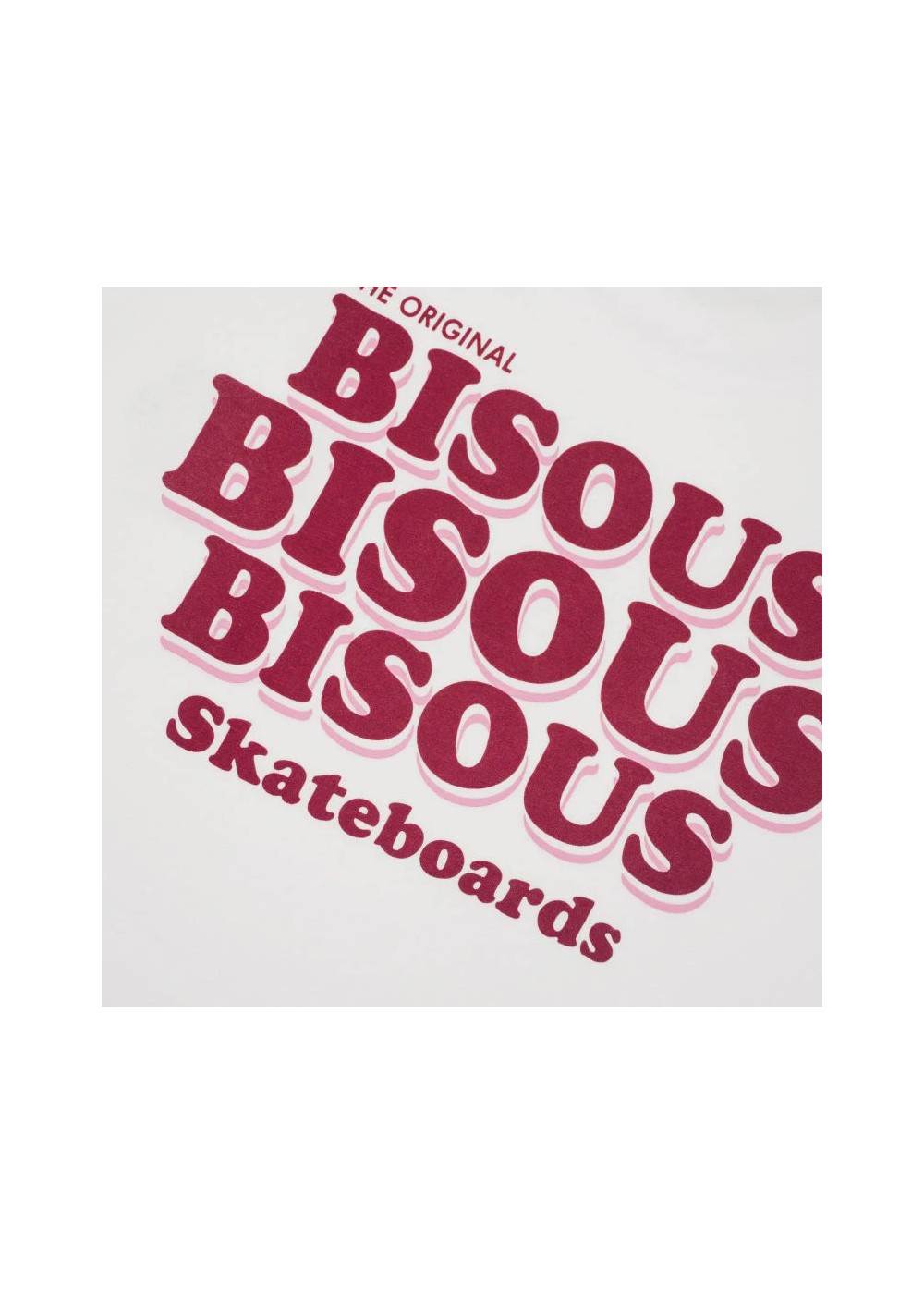 Bisous Skateboard TEE SHIRT BISOUS GREASE WHITE  BBISOUSGREASEWHITE chez West Gallery Dieppe