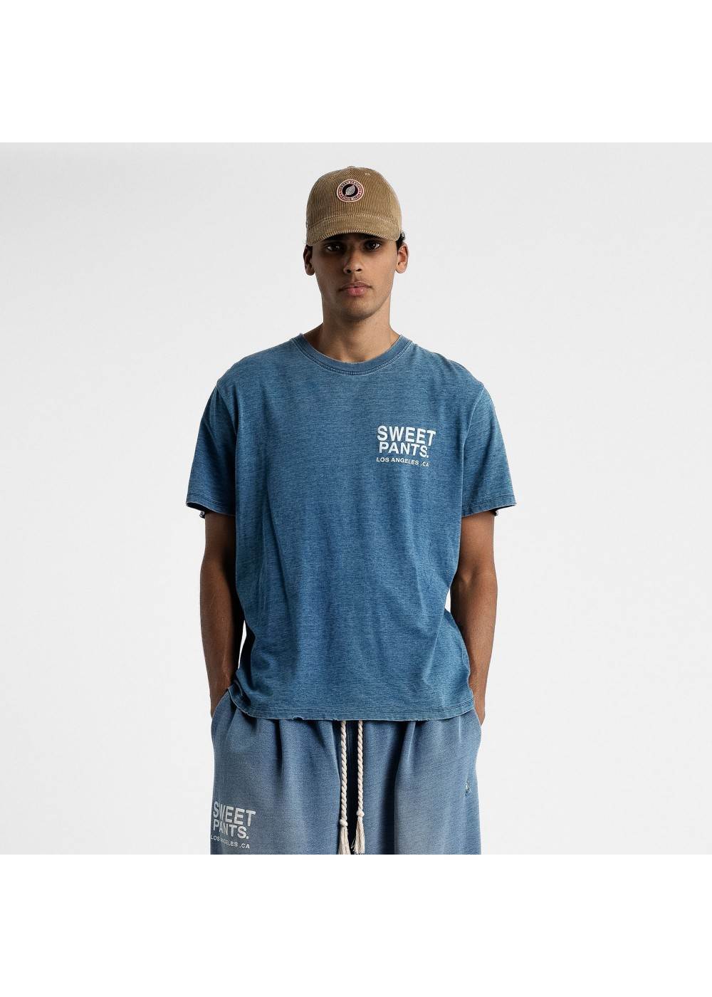 Sweet Pants TEE SHIRT SWEET PANTS INDIGO TEE USED  SPINDIGOTEE chez West Gallery Dieppe
