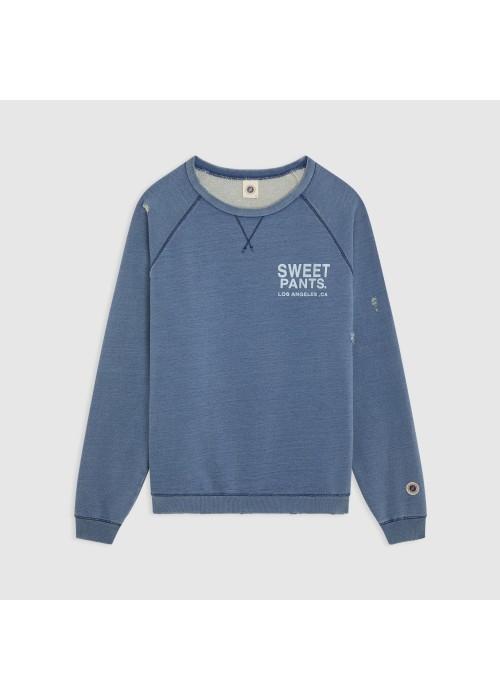 Sweet Pants SWEAT COL ROND SWEET PANTS INDIGO CREW USED SPINDIGOCREW chez West Gallery Dieppe
