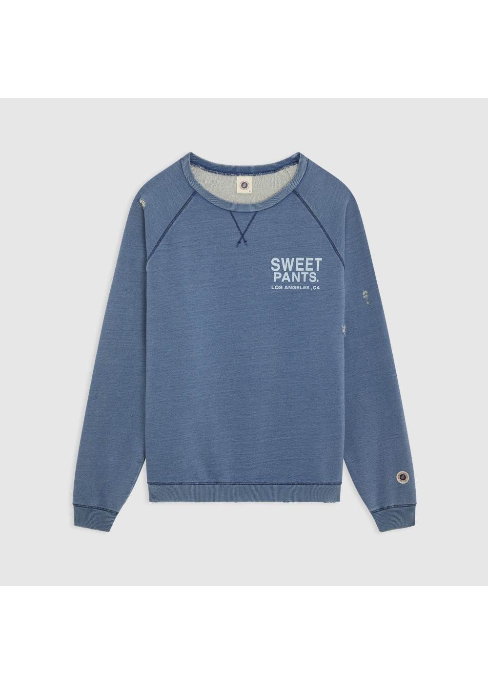 Sweet Pants SWEAT COL ROND SWEET PANTS INDIGO CREW USED  SPINDIGOCREW chez West Gallery Dieppe