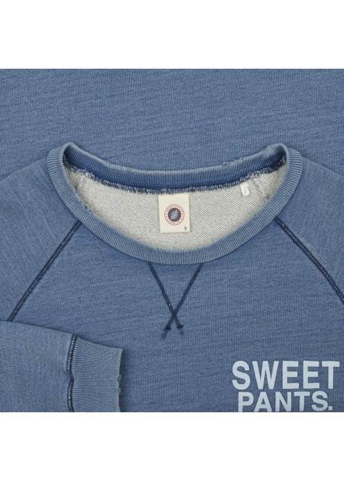Sweet Pants SWEAT COL ROND SWEET PANTS INDIGO CREW USED  SPINDIGOCREW chez West Gallery Dieppe