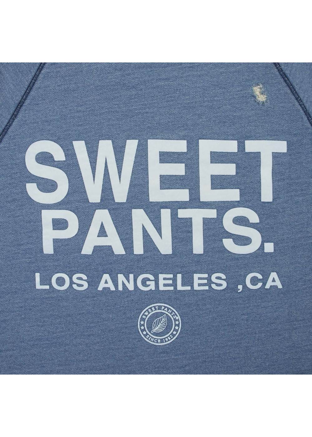 Sweet Pants SWEAT COL ROND SWEET PANTS INDIGO CREW USED  SPINDIGOCREW chez West Gallery Dieppe