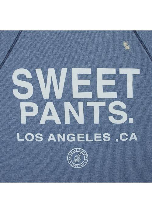 Sweet Pants SWEAT COL ROND SWEET PANTS INDIGO CREW USED  SPINDIGOCREW chez West Gallery Dieppe