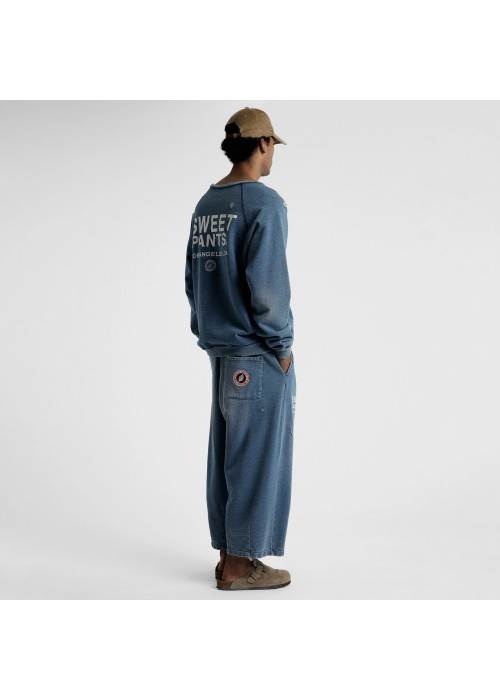 Sweet Pants SWEAT COL ROND SWEET PANTS INDIGO CREW USED  SPINDIGOCREW chez West Gallery Dieppe