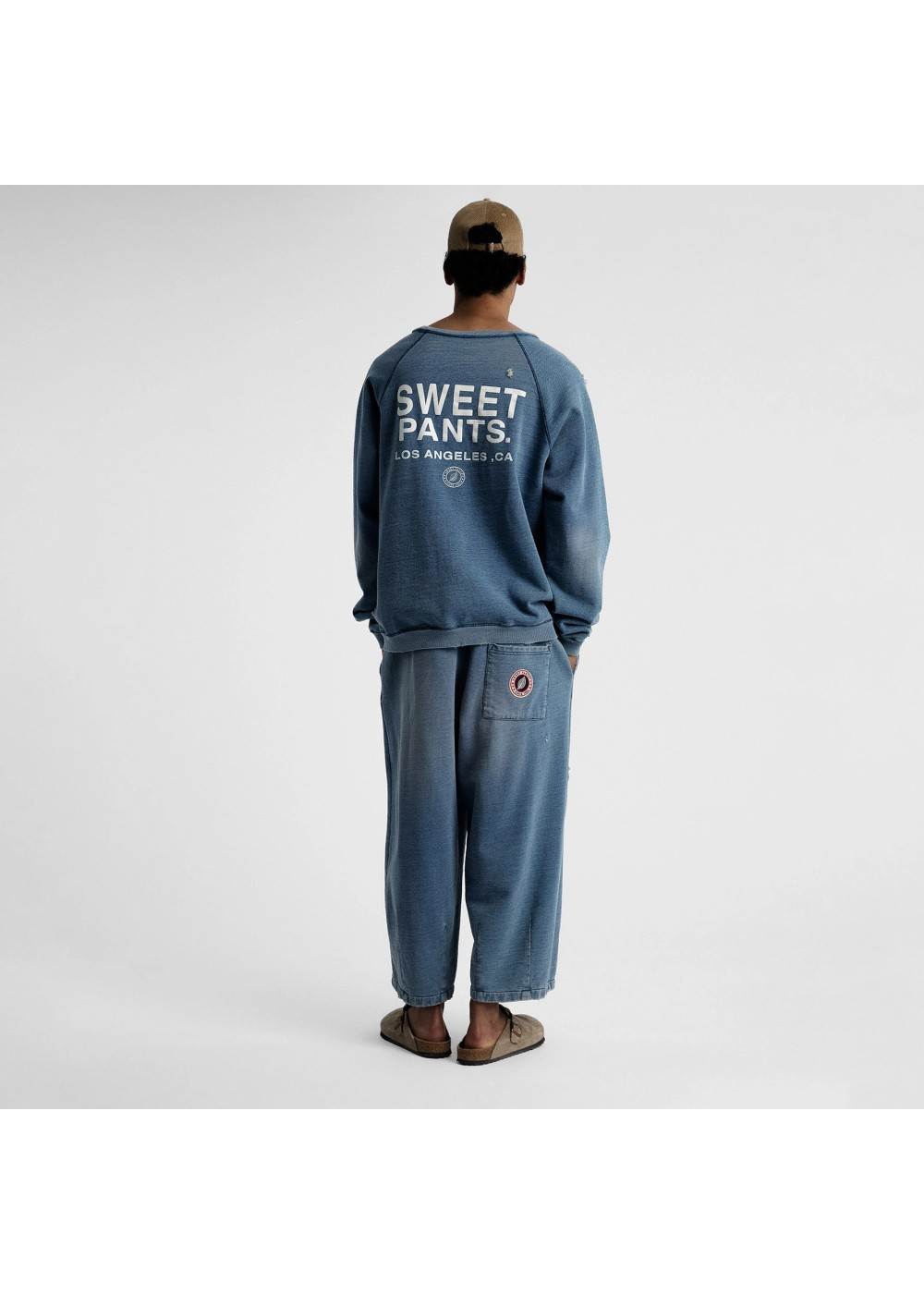 Sweet Pants SWEAT COL ROND SWEET PANTS INDIGO CREW USED  SPINDIGOCREW chez West Gallery Dieppe