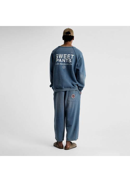 Sweet Pants SWEAT COL ROND SWEET PANTS INDIGO CREW USED  SPINDIGOCREW chez West Gallery Dieppe
