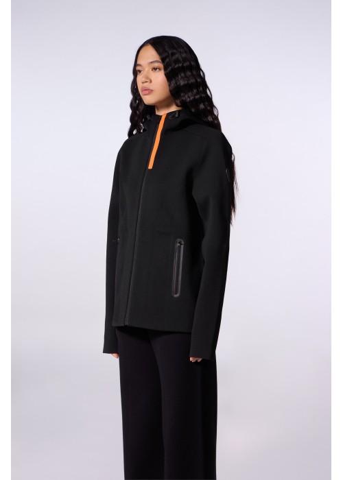 Gertrude GILET À CAPUCHE EN MAILLE TECHNIQUE GERTRUDE PATOU GPATOU chez West Gallery Dieppe