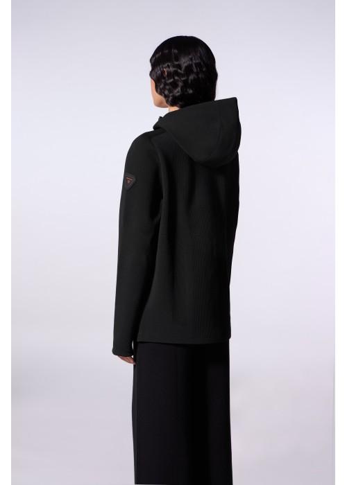 Gertrude GILET À CAPUCHE EN MAILLE TECHNIQUE GERTRUDE PATOU GPATOU chez West Gallery Dieppe