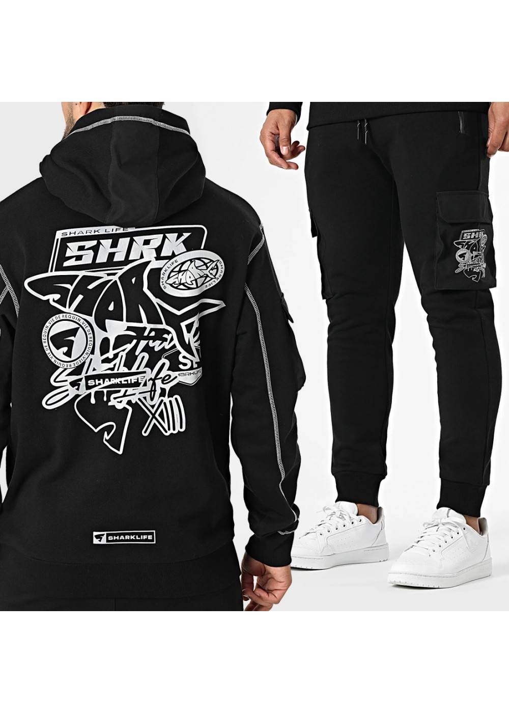 SHARK LIFE ENSEMBLE DE SURVÊTEMENT SHARK LIFE SHARKLAND SHARKLAND chez West Gallery Dieppe