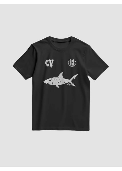 SHARK LIFE TEE SHIRT SHARK LIFE CV 13 NOIR ET BLANC TEESHARKNOIRBLANC chez West Gallery Dieppe