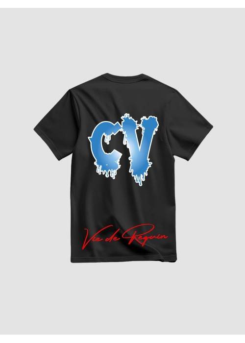 SHARK LIFE TEE SHIRT SHARK LIFE CV 13 BLEU ET BLANC TEESHARKBLEUBLANC chez West Gallery Dieppe