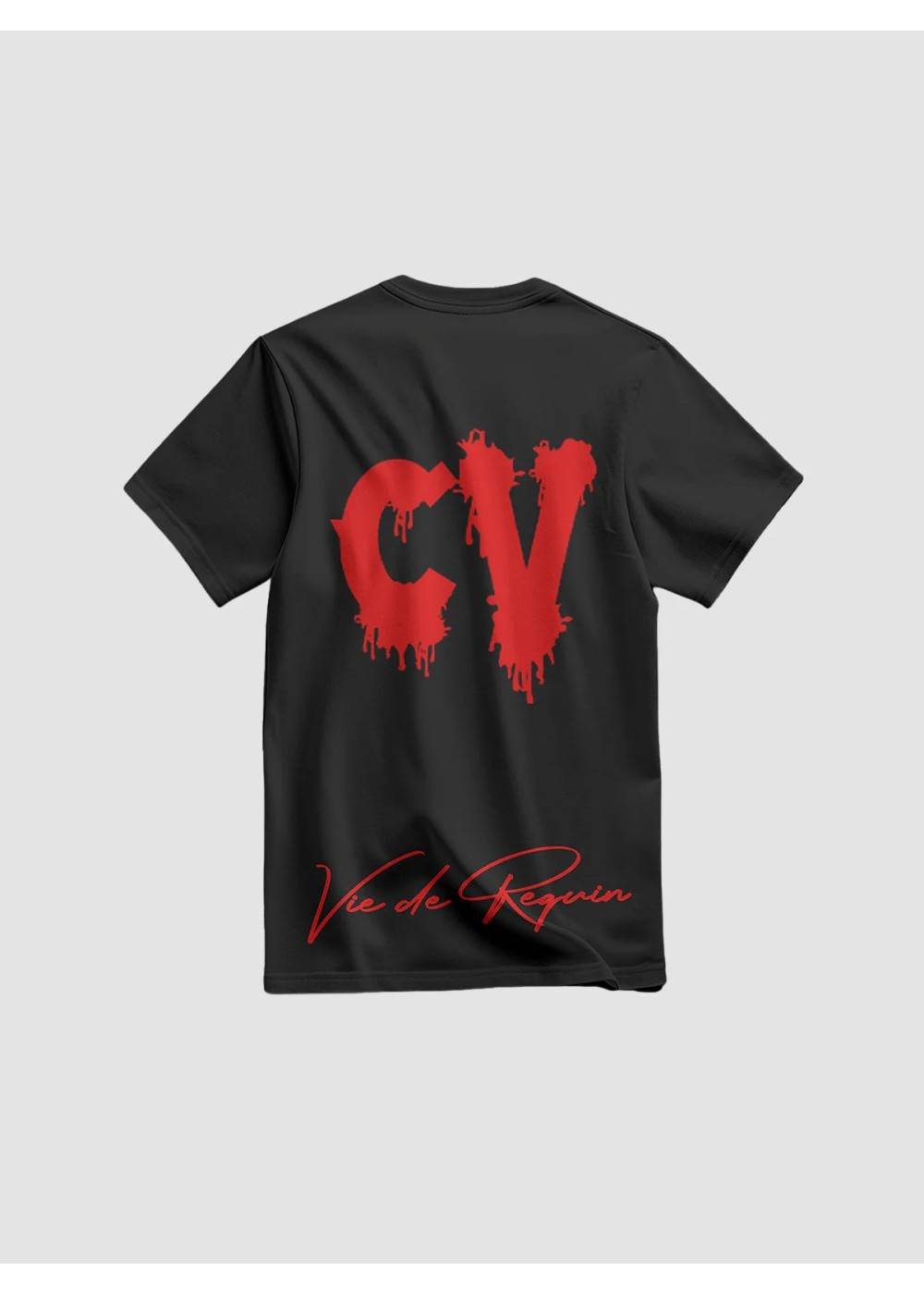 SHARK LIFE TEE SHIRT SHARK LIFE CV 13 NOIR ET ROUGE TEESHARKNOIRROUGE chez West Gallery Dieppe