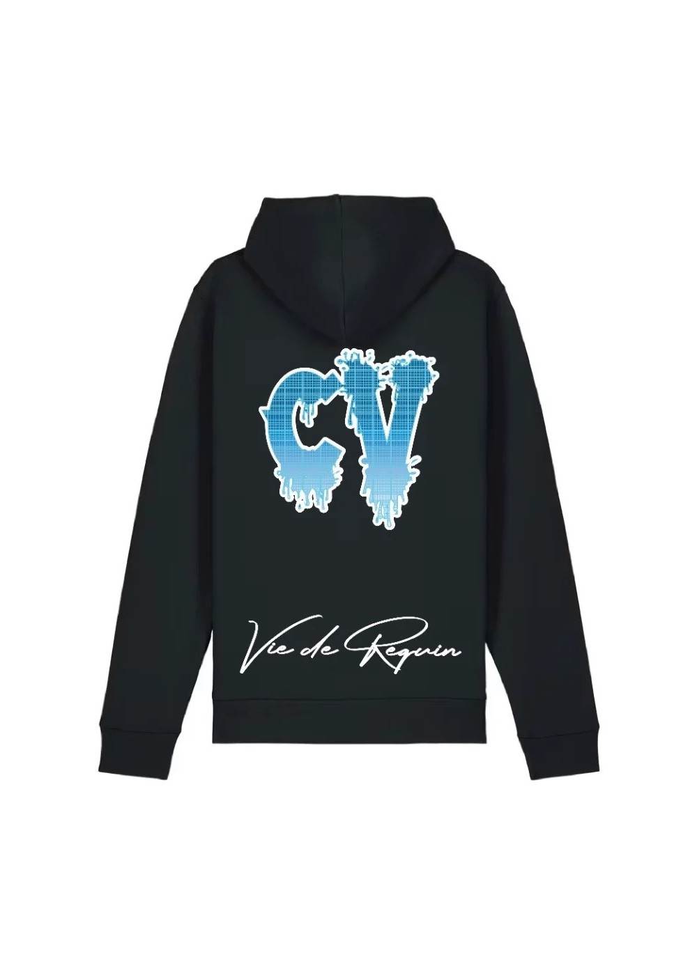 SHARK LIFE SWEAT À CAPUCHE SHARK LIFE BLUE SHARKSWEATBLUE chez West Gallery Dieppe