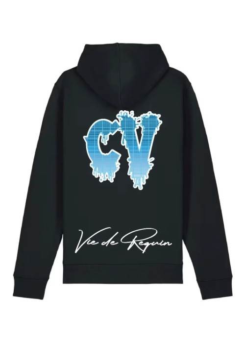 SHARK LIFE SWEAT À CAPUCHE SHARK LIFE BLUE SHARKSWEATBLUE chez West Gallery Dieppe