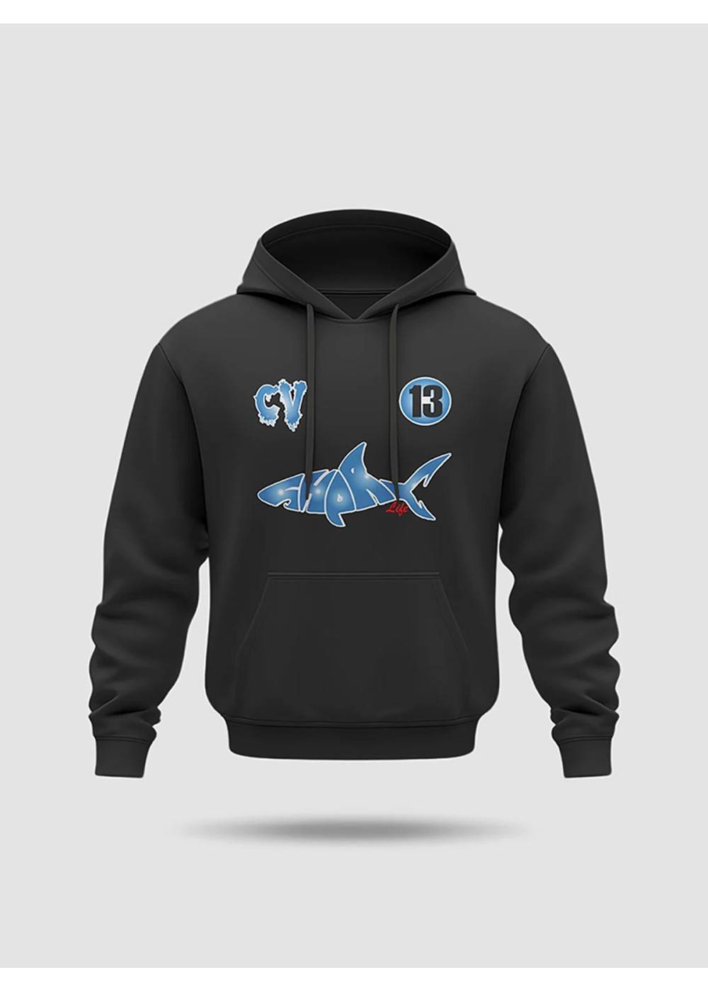 SHARK LIFE SWEAT À CAPUCHE SHARK LIFE CV BLEU SHARKSWEATCVBLEU chez West Gallery Dieppe