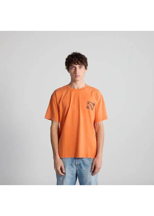 Bisous&nbsp;Skateboard TEE SHIRT BISOUS FLYER WASHED ORANGE BBISOUSFLYERWASHED chez West Gallery Dieppe