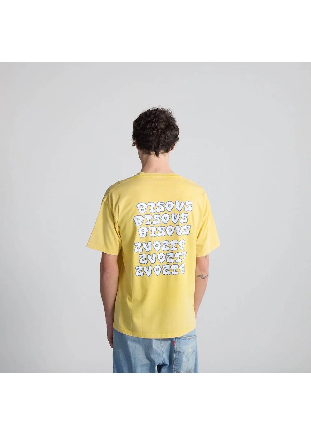 Bisous&nbsp;Skateboard TEE SHIRT BISOUS SLIME YELLOW BBISOUSSLIME chez West Gallery Dieppe