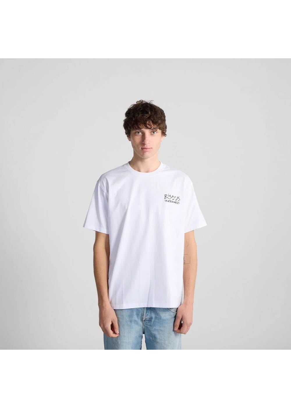 Bisous&nbsp;Skateboard TEE SHIRT BISOUS FEUTRE WHITE BBISOUSFEUTRE chez West Gallery Dieppe