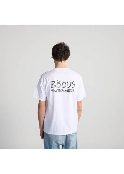 Bisous&nbsp;Skateboard TEE SHIRT BISOUS FEUTRE WHITE BBISOUSFEUTRE chez West Gallery Dieppe