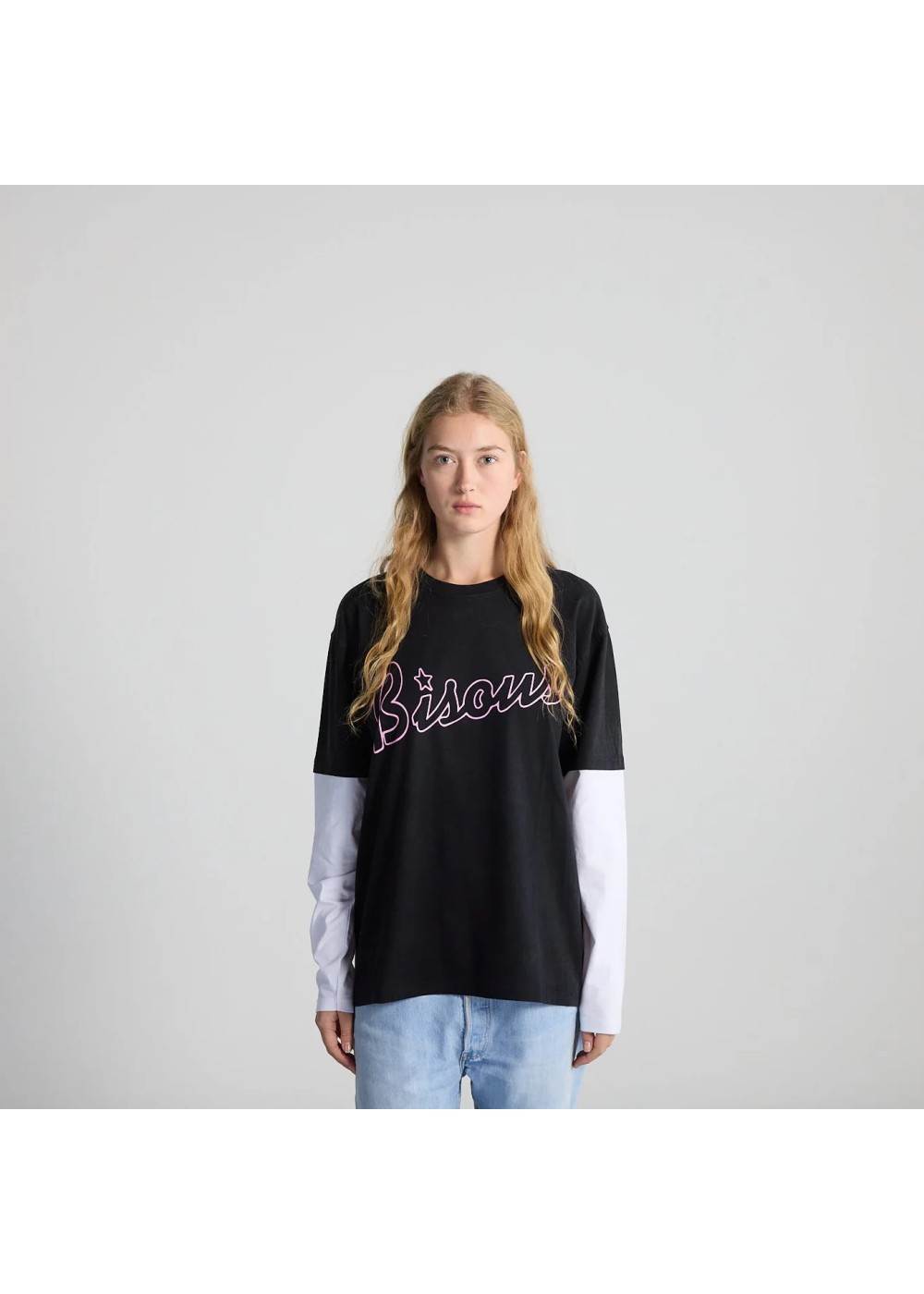 Bisous&nbsp;Skateboard TEE SHIRT BISOUS MANCHES LONGUES LS LOUNGE BLACK BBISOUSLSLOUNGE chez West Gallery Dieppe