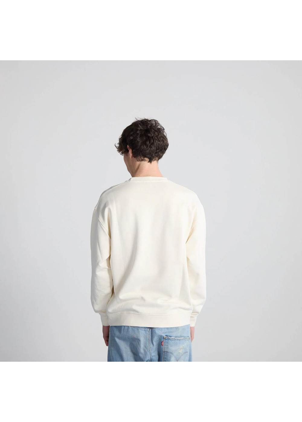 Bisous&nbsp;Skateboard SWEAT BISOUS CREWNECK LOUNGE WASHED WHITE BBISOUSCREWNECKLOUNGE chez West Gallery Dieppe