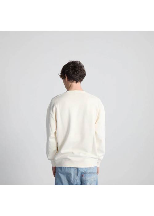 Bisous&nbsp;Skateboard SWEAT BISOUS CREWNECK LOUNGE WASHED WHITE BBISOUSCREWNECKLOUNGE chez West Gallery Dieppe