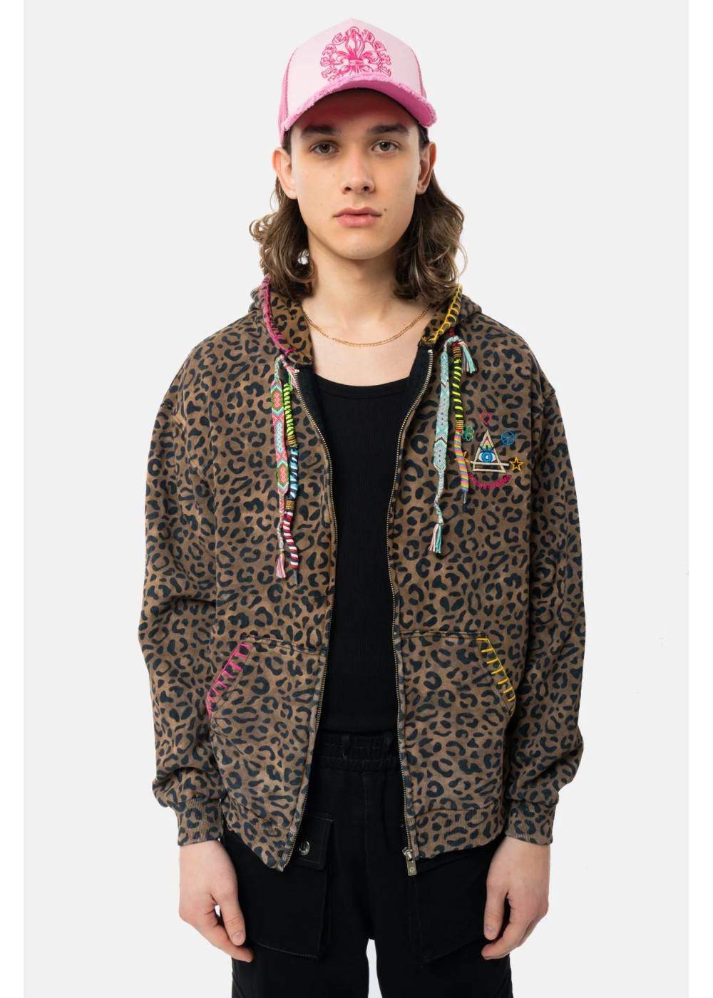 ELEVEN PARIS SWEAT ZIP À CAPUCHE ELEVEN PARIS MOON LÉOPARD EPMOONLEO chez West Gallery Dieppe