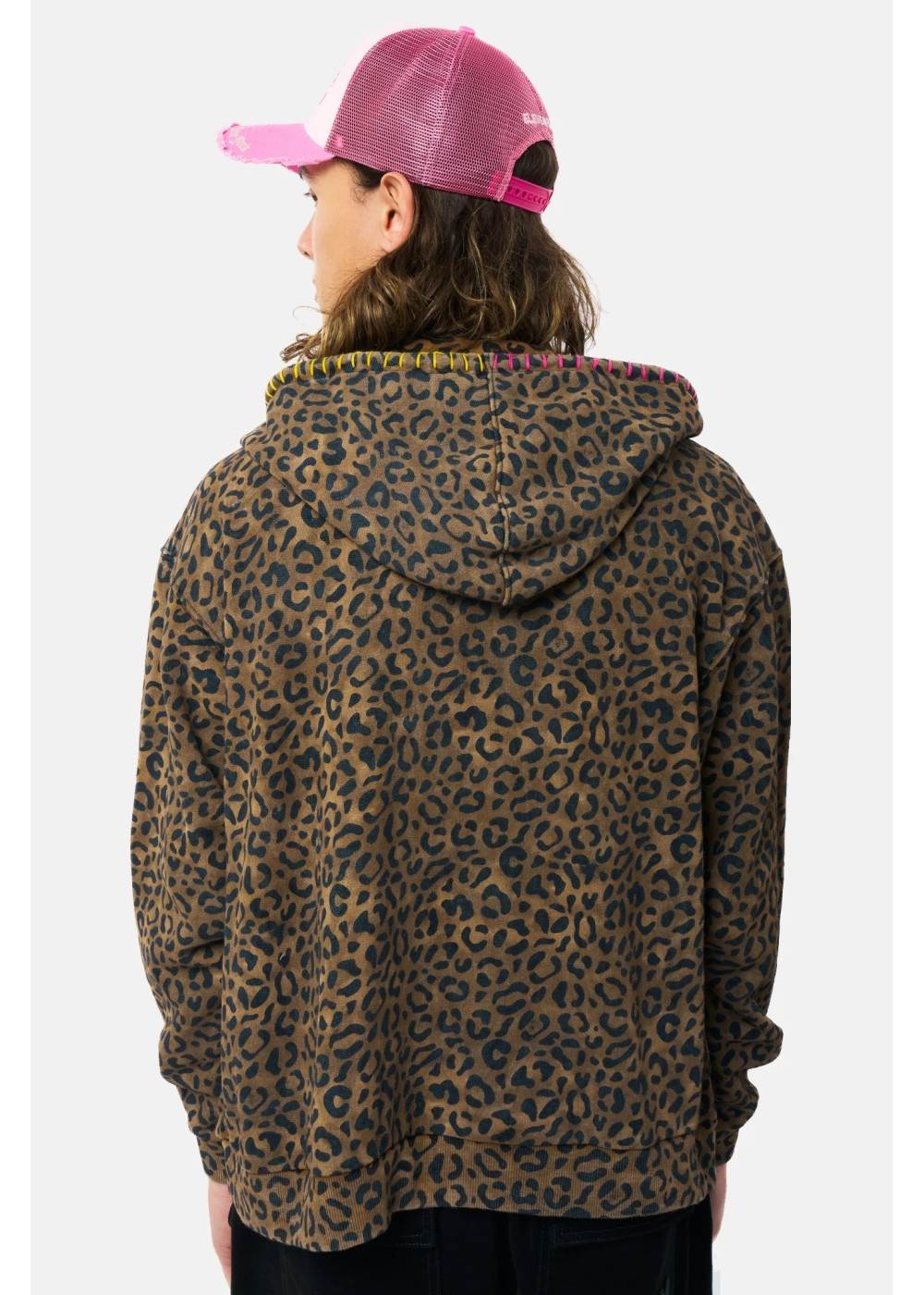 ELEVEN PARIS SWEAT ZIP À CAPUCHE ELEVEN PARIS MOON LÉOPARD EPMOONLEO chez West Gallery Dieppe