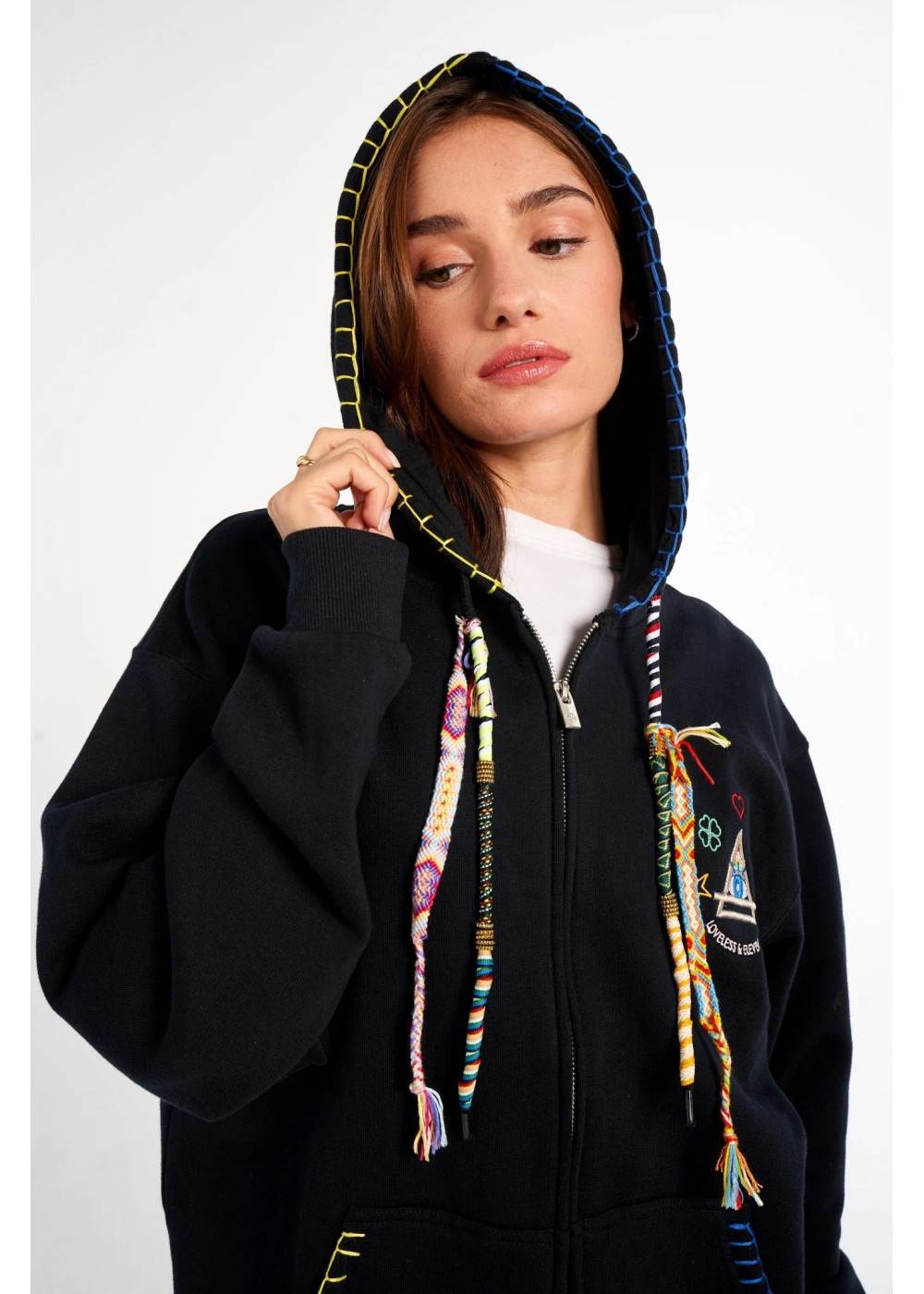 ELEVEN PARIS SWEAT ZIP À CAPUCHE ELEVEN PARIS MOON EPMOONSWEAT chez West Gallery Dieppe