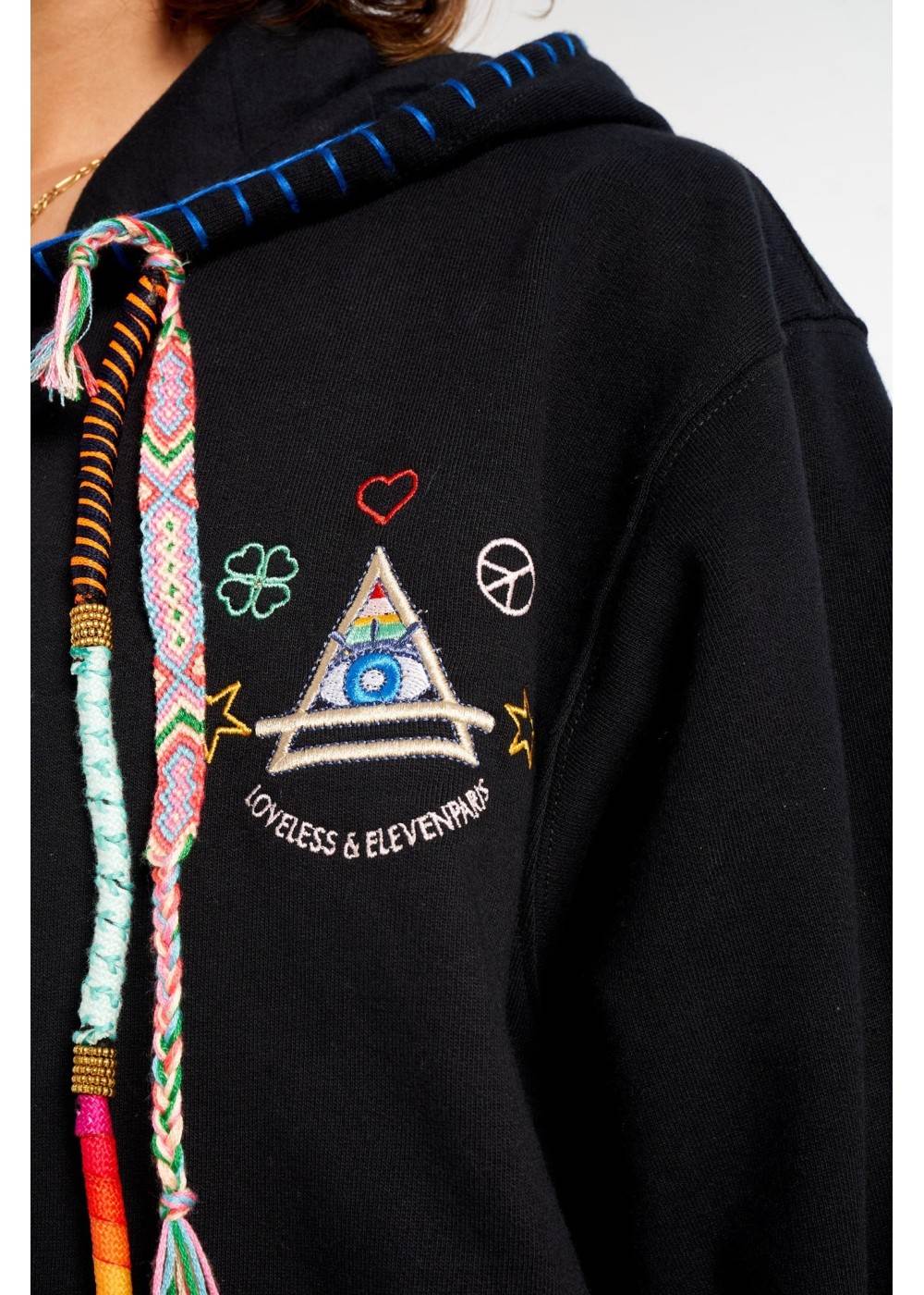 ELEVEN PARIS SWEAT ZIP À CAPUCHE ELEVEN PARIS MOON EPMOONSWEAT chez West Gallery Dieppe