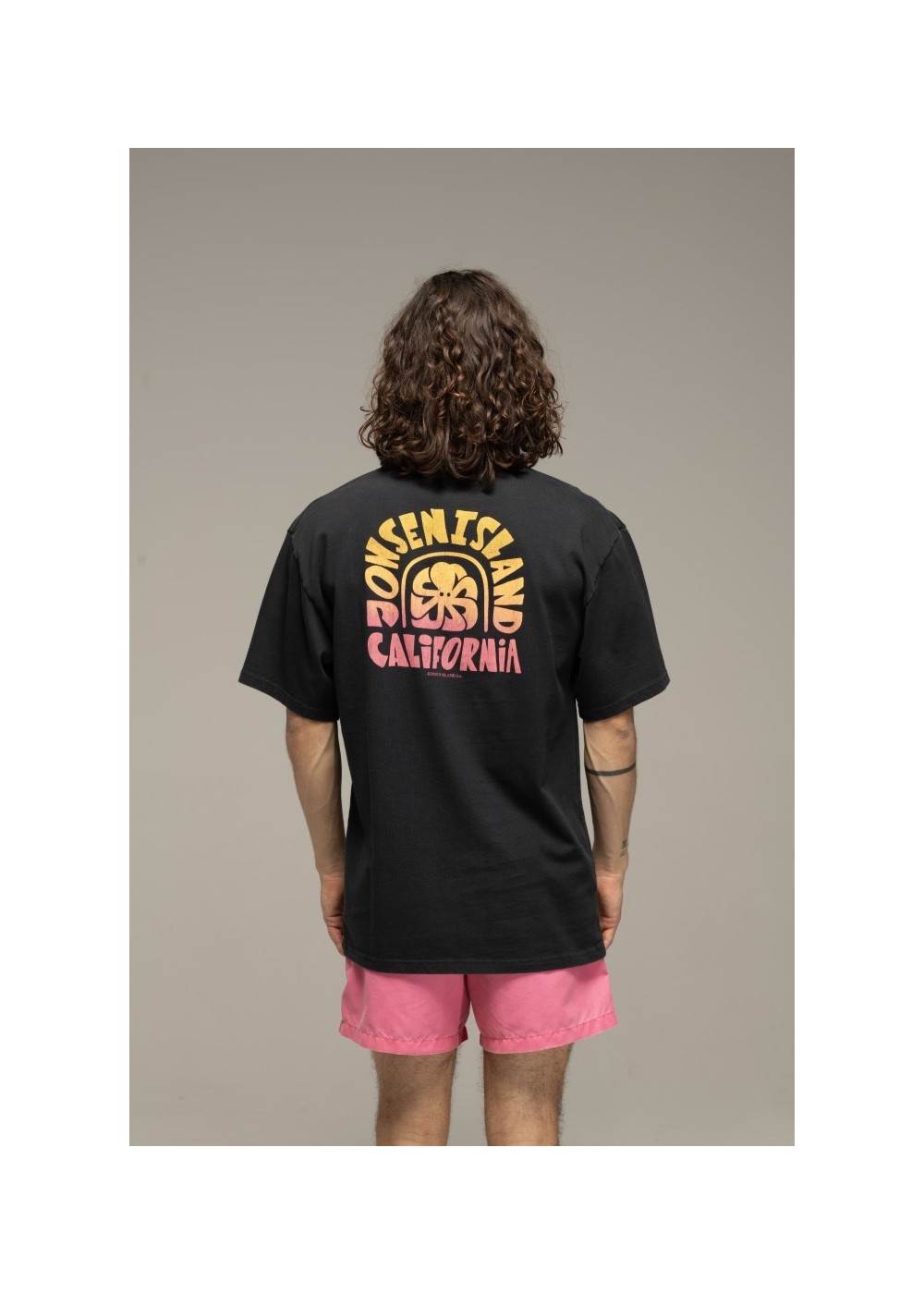Jonsen Island T-SHIRT CONFORT FAT LETTERS BLACK JONSEN ISLAND JICONFORTFATLETTERS chez West Gallery Dieppe