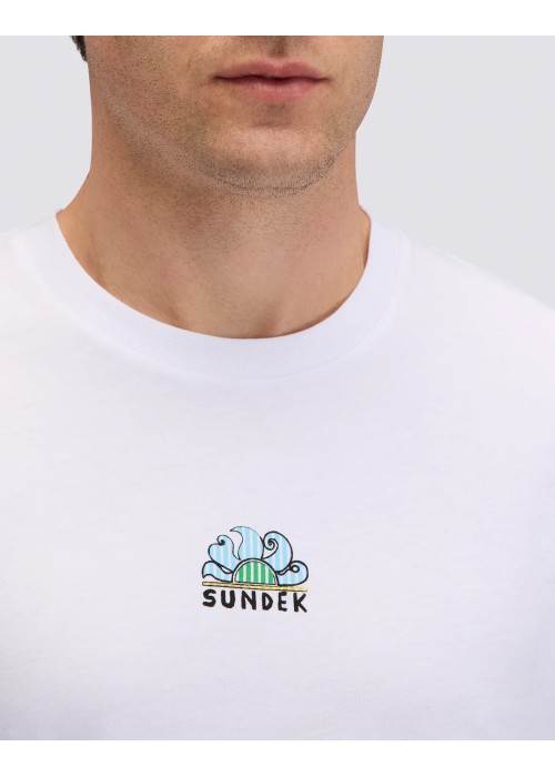 Sundek TEE SHIRT SUNDEK SURFEUR TIDAL M769TEJ78JI chez West Gallery Dieppe